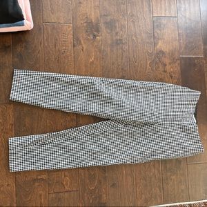 H&M plaid pant with side zip
